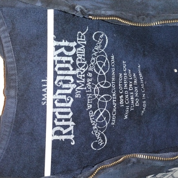 Red Chapter by Mark Palmer Y2K 100% Cotton Made in California Turtle S - Picture 4 of 6